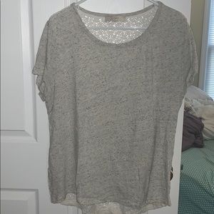 Loft Short Sleeve Patterned Back